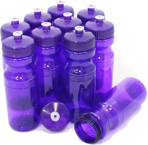 Vista 11 de Rolling Sands - Botellas de agua de plástico sin BPA de 24 onzas, juego de 10, fabricadas en Estados Unidos