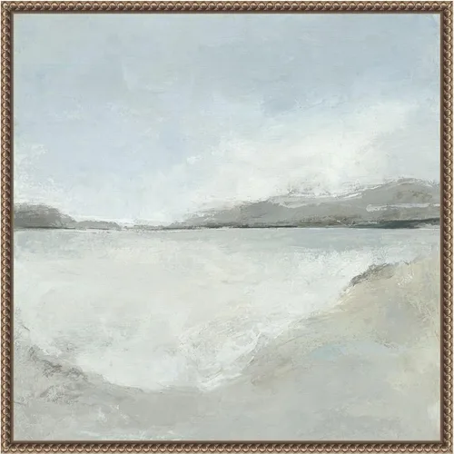 Vista 14 de Amanti Art Lienzo enmarcado para pared, 16 x 16 pulgadas, sutil costero por Hannah Dawson, lienzo enmarcado para pared, obras de arte abstractas
