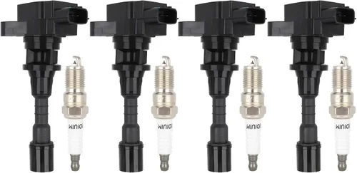 Vista 3 de Bobinas de bobina de encendido y bujías de iridio UF541 compatibles con Mazda 2006-2008 5 2.3L L4