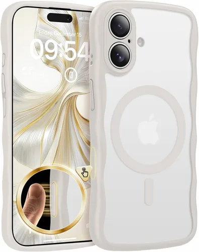 Vista 17 de TAURI Funda para iPhone 16 para mujeres y niñas, con control de cámara, [compatible con Masafe], funda Wave para iPhone 16 de 6.1 pulgadas