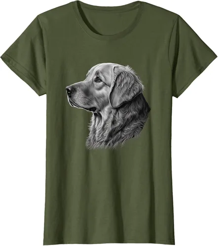 Vista 59 de Camiseta divertida Golden Retriever, Negro