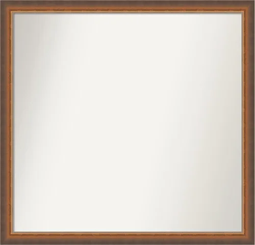Vista 71 de Amanti Art Espejo de baño de bronce para sobre fregadero, 29 x 19 pulgadas, espejo rectangular de bronce antiguo, marco de madera tradicional