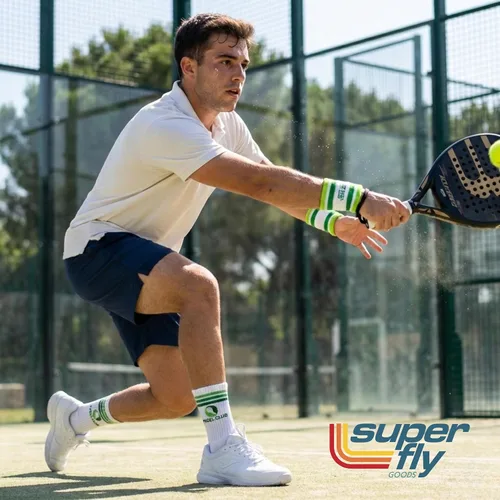 Vista 4 de Super Fly Goods Bandas para el sudor, pickleball golf, tenis, gran regalo o para tus deportes o equipo, juego de bandas deportivas que incluye