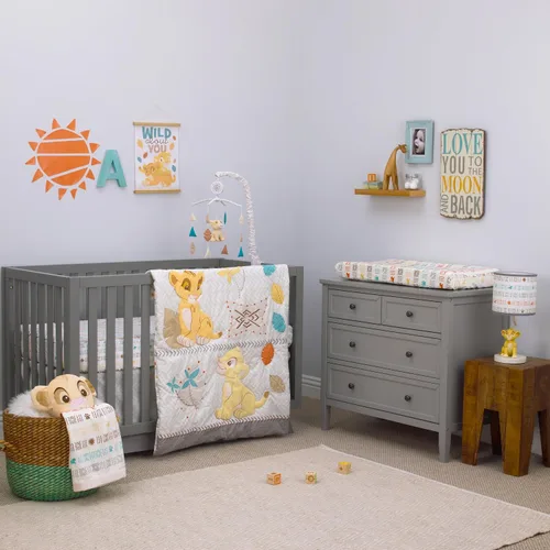 Vista 3 de Disney Cartel de pared del círculo de la vida del rey león bebé - Wild About You