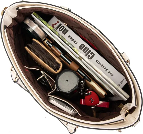Vista 5 de Montana West Monederos y bolsos para mujer, juego de 3 piezas de bolso y cartera