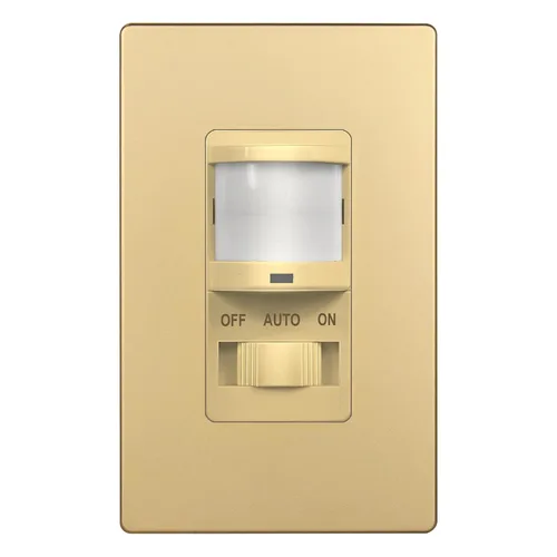 Vista 10 de TOPGREENER - Interruptor de luz con sensor de movimiento PIR para pared, interruptor con sensor de ocupación, requiere cable neutro, control manual