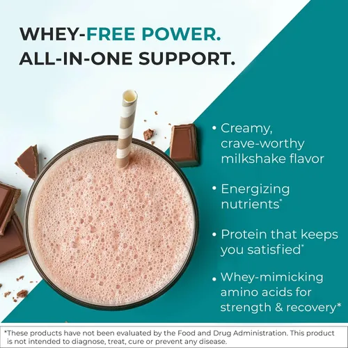 Vista 4 de Batido todo en uno inspirado en el paleo de chocolate – Reignite Wellness by JJ Virgin – Proteína en polvo de caldo de hueso – Batido de proteína