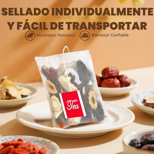 Vista 5 de Fórmula de Té de Riñón Ginseng Seis Tesoros, Té de Hierbas de Ginseng y Mora, Limpieza y Reparación de Riñones Detox, Bolsitas de Té Herbal