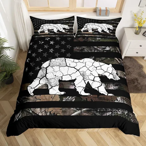 Vista 32 de Manfei Juego de funda de edredón de mariquita de tamaño individual, juego de ropa de cama de flores de acuarela de 2 piezas, funda de edredón floral