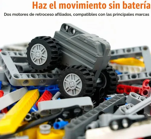 Vista 5 de 544 PIEZAS Conjuntos de Piezas Técnicas, Kit de Motor de Arrastre, Vigas, Brazo de Elevación, Marco de Repuesto Extra, Neumáticos de Coche, Ruedas