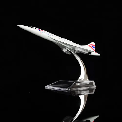 Vista 6 de 24-Hours British Airways G-BOAC Aleación Metal Souvenir Concorde Modelo Avión