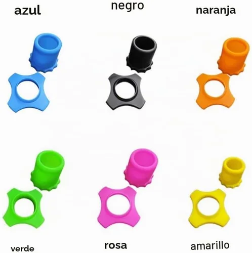 Vista 2 de Juego de 6 anillos antideslizantes de silicona para micrófono