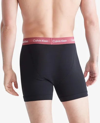 Vista 3 de Calvin Klein - Ropa interior de algodón elástico tipo bóxer brief para hombre, paquete de 3