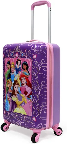Vista 2 de Disney Maleta rígida para niños con ruedas de mano Princesa Disney