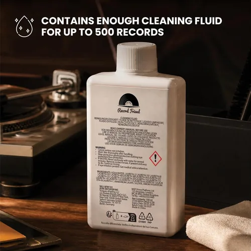 Vista 4 de Kit de Limpieza de Discos de Vinilo Big Fudge para Discos de Vinilo - Incluye Máquina de Limpieza y Solución de Cuidado de Limpieza de Discos