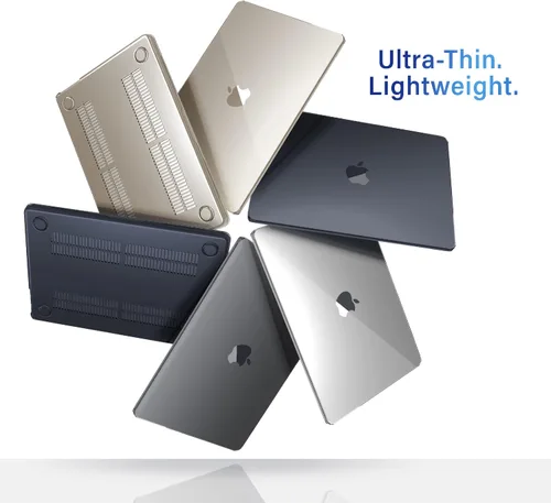 Vista 6 de IBENZER Funda para MacBook Air de 13 pulgadas 2026 2025 2024 2023 2022 M4 A3240 M3 A3113 M2 A2681, funda rígida con cubierta de teclado ScreenFilm
