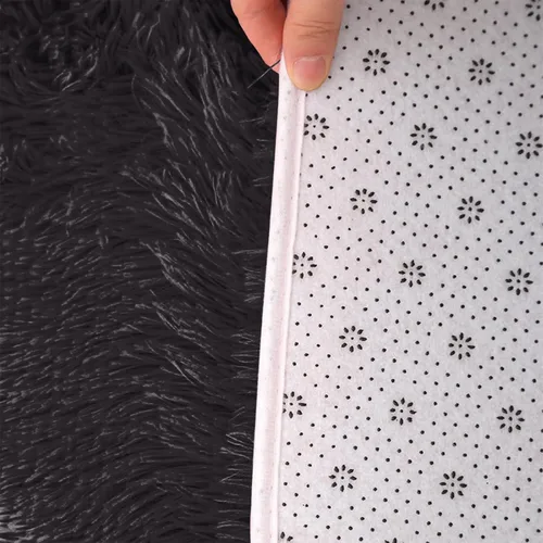 Vista 3 de Juego de alfombras de baño ultrasuaves antideslizantes, 3 piezas de felpilla para bañera, ducha y suelo de inodoro, color sólido absorbente de felpa
