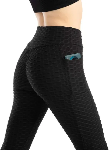 Vista 5 de Leggings deportivos de gimnasio para mujer, mallas de entrenamiento con levantamiento de glúteos, sin costuras, leggings elásticos de cintura alta