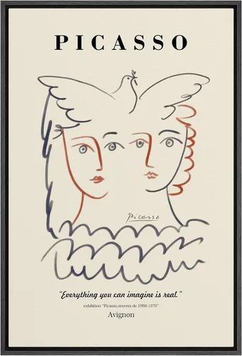 Vista 14 de SIGNLEADER Lienzo enmarcado para pared, paisaje pastel abstracto negro, naturaleza, ilustraciones de área silvestre, arte moderno, decorativo