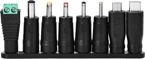 Vista 8 de Adaptador de cargador de coche con 3 V, 4.5 V, 5 V, 6 V, 7.5 V, 9 V, 12 V, 2 A, encendedor de cigarrillos automático, enchufe macho, cable adaptador