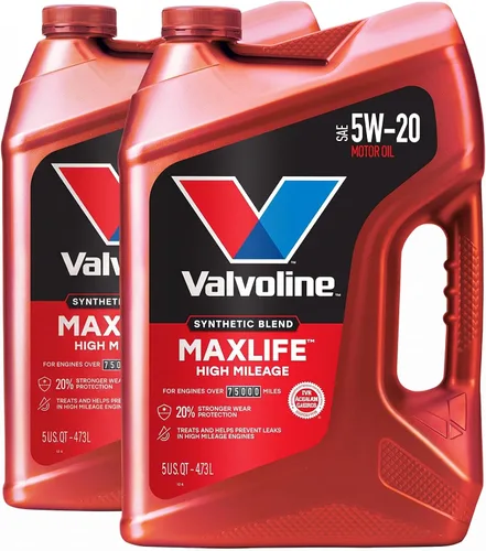 Vista 71 de Valvoline - Aceite de motor sintético completo de alto millaje con MaxLife Technology SAE 10W-30, 5 cuartos de galón, caja de 3