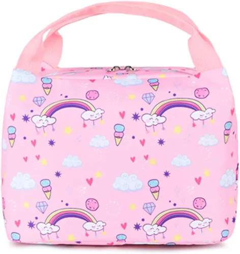 Vista 6 de Mochila escolar para niñas 3 en 1, bonita mochila ligera para niños de preescolar y jardín de infantes y primaria, talla única , Mochilas Daypack