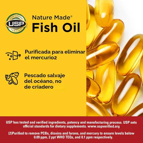 Vista 4 de Nature Made Aceite de pescado Omega 3, 1200 mg cápsulas blandas
