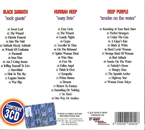 Vista 2 de Giants of Rock Black Sabbath,Uriah Heep,Deep Purple