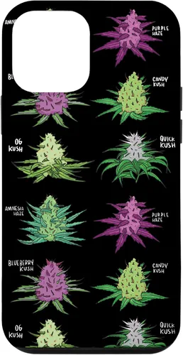 Vista 16 de Weed Pattern Kind of Weed Pot Stoner Marihuana Cannabis Leaf Case para iPhone 17