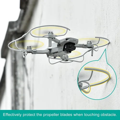 Vista 5 de Mini protector de hélice 4K para hélice DJI Dron, accesorios de seguridad para DJI Mini 4K / Mini 2 SE Propellers Protector Dron Accesorios