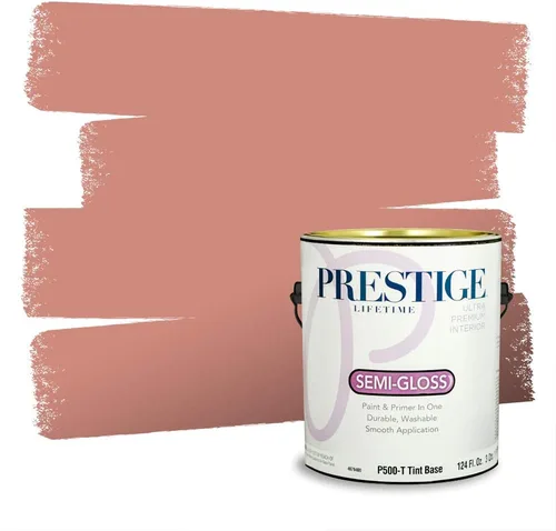 Vista 31 de Prestige Paints Pintura exterior e imprimación en uno, 1 galón, plano, coincidencia comparable de Valspar* Amber Rose*
