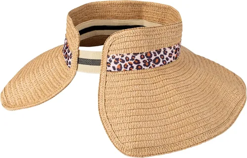 Vista 3 de Jessica Simpson Sombrero de visera de paja plegable para mujer