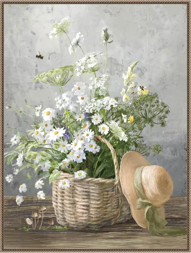 Vista 16 de Amanti Art Lienzo enmarcado para pared, 24 x 18 pulgadas, casa de campo de jardinería III por Danhui Nai, lienzo enmarcado para pared, obras de arte