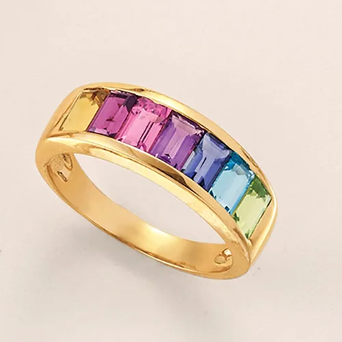 Vista 4 de Ross-Simons 2.20 ct. t.w. Multi-Gemstone Ring in 14kt Yellow Gold