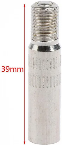 Vista 2 de 3 piezas de extensión de vástago de válvula de neumático de 1.535 in, adaptador de boquilla de extensión de inflado de neumáticos de rueda