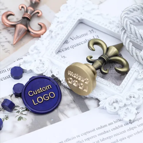 Vista 4 de SWANGSA Sello de cera personalizado, sello de cera personalizado, imagen/logotipo personalizado para manualidades, sobres, envoltura de regalo