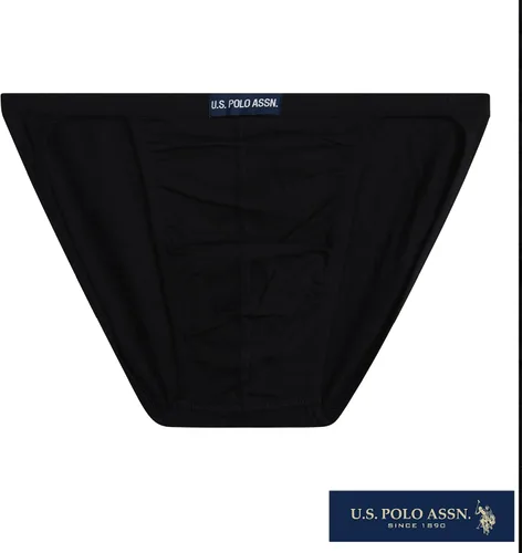 Vista 4 de U.S. POLO ASSN. Calzoncillos de bikini para hombre, paquete de 6 unidades Cuerda negra