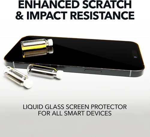 Vista 2 de cellhelmet Protector de pantalla de vidrio líquido con garantía de reparación de $500 Nano protección resistente a arañazos y roturas Universal