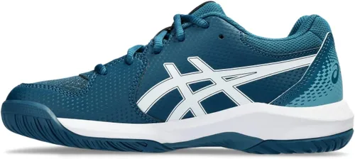 Vista 7 de ASICS Kid's Gel-Dedicate 8 GS Tennis Shoes Crema Cobalto Oscuro