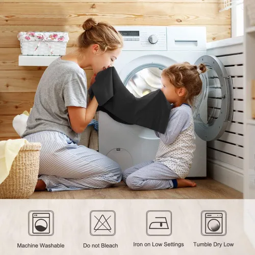 Vista 9 de PiccoCasa Fundas de almohada con cremallera, 100% microfibra cepillada de poliéster, juego de 2, fundas de almohada estándar suaves y cómodas