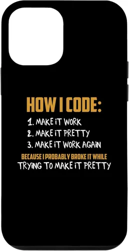 Vista 16 de iPhone 16 How To Code Funny Computer Programmer Coding Geek Novelty Case