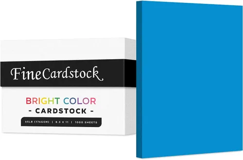 Vista 25 de Papel de alta calidad para tarjetas de colores, caja de 1000 hojas, cartulina de peso medio de 65 libras, perfecta para suministros escolares, artes