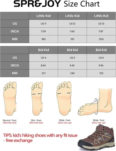 Vista 8 de SPR&JOY Zapatos deportivos antideslizantes para niños, transpirables, ligeras, atléticas, para correr, caminar, para niños pequeños y grandes
