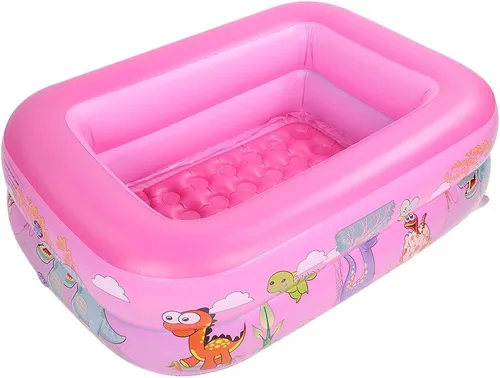 Vista 3 de Piscina familiar inflable con bomba de 47.2 x 35.4 x 14.2 in, piscinas para niños y adultos o toda la familia, más que otras piscinas inflables