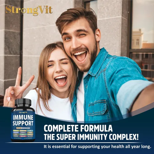 Vista 7 de StrongVit Suplemento NAD y paquete de apoyo inmunológico (120 cápsulas)