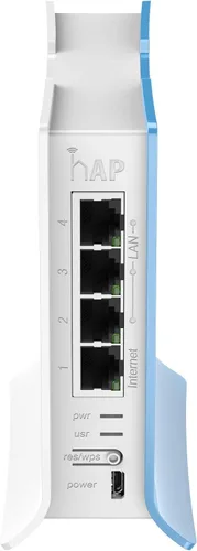 Vista 2 de Mikrotik RB941-2nD-TC hAP Lite 32MB 4 X 10/100 2.4Ghz 802.11b/g/n 2x2 OSL4