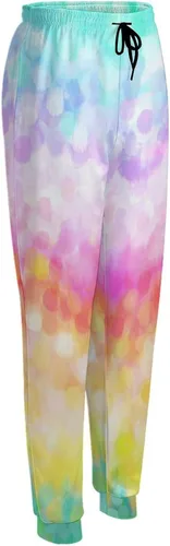 Vista 5 de Painted Rainbow Casual Sweatpants for Women High Waisted Jogger Pants Sport Trousers with Pockets