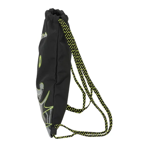 Vista 3 de Bolsa Mochila con Cuerdas Batman Game over Negro 35 x 40 x 1 cm