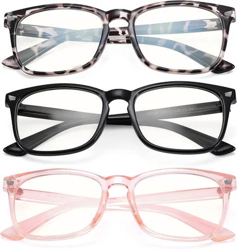 Vista 21 de AZorb 2Pack Gafas de Bloqueo de Luz Azul para Niños - TR90 Gafas de Pantalla de Computadora Irrompibles para Niños y Niñas