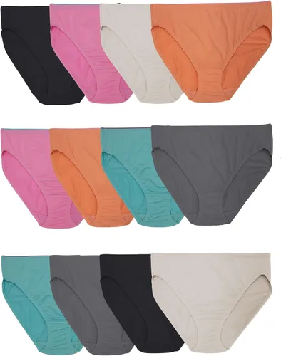 Vista 20 de Fruit of the Loom - Ropa interior transpirable de mujer, absorbe la humedad para mantenerte fresca y cómoda, disponible en talla extra grande